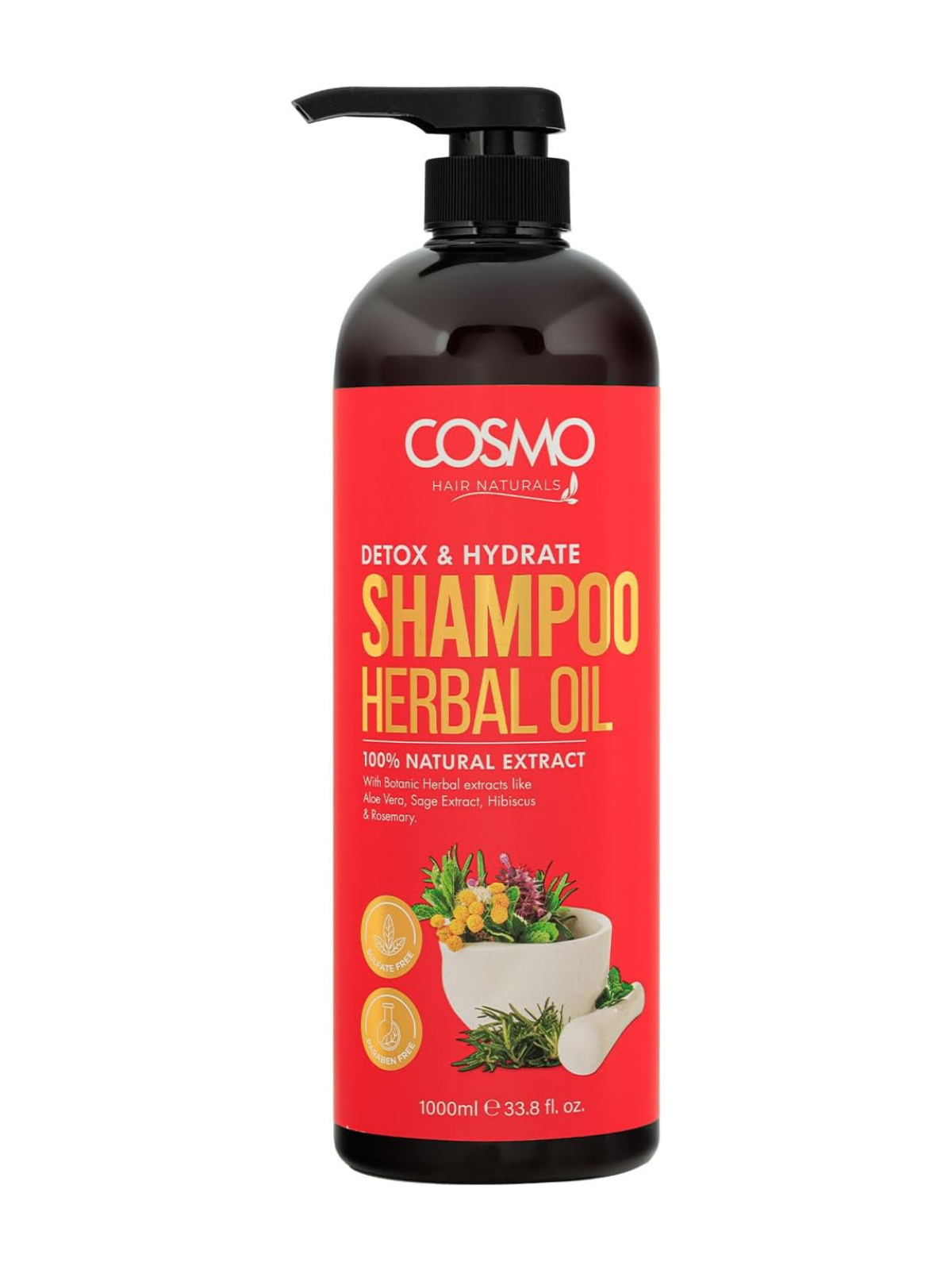 Cosmo Detox and Hydrate Herbal Oil Haarwaschmittel 1000ml