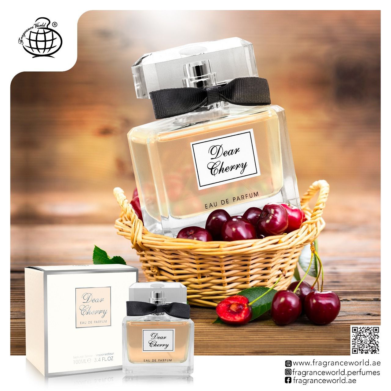 Fragrance World Dear Cherry Perfumed Water For Women 100ml